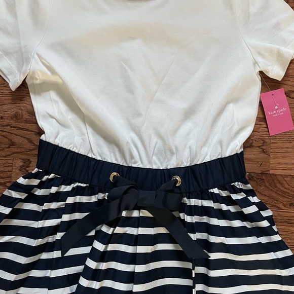 NWT Kate Spade Sailing Stripe Knit Mixed Media Dress - Picture 5 of 5
